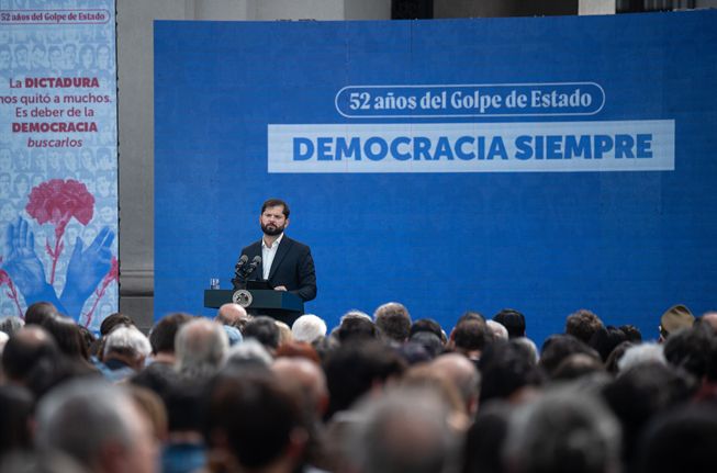 Pdte. Boric a 52 años del golpe militar: “Seguimos diciendo con fuerza : democracia hoy, democracia siempre”
