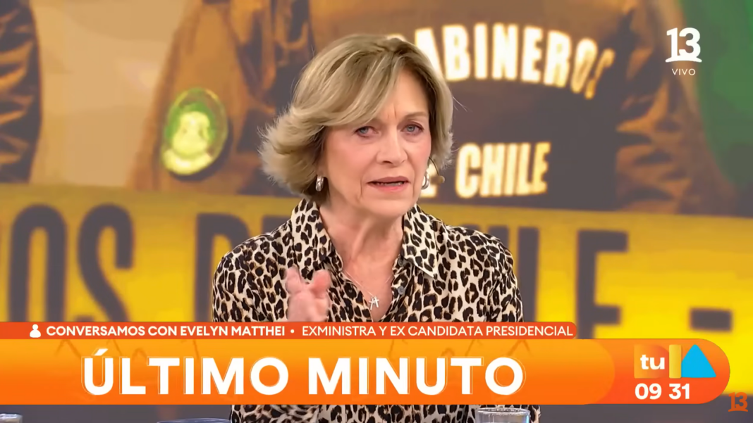 Críticas de Matthei al plan de seguridad reabren diferencias en la derecha